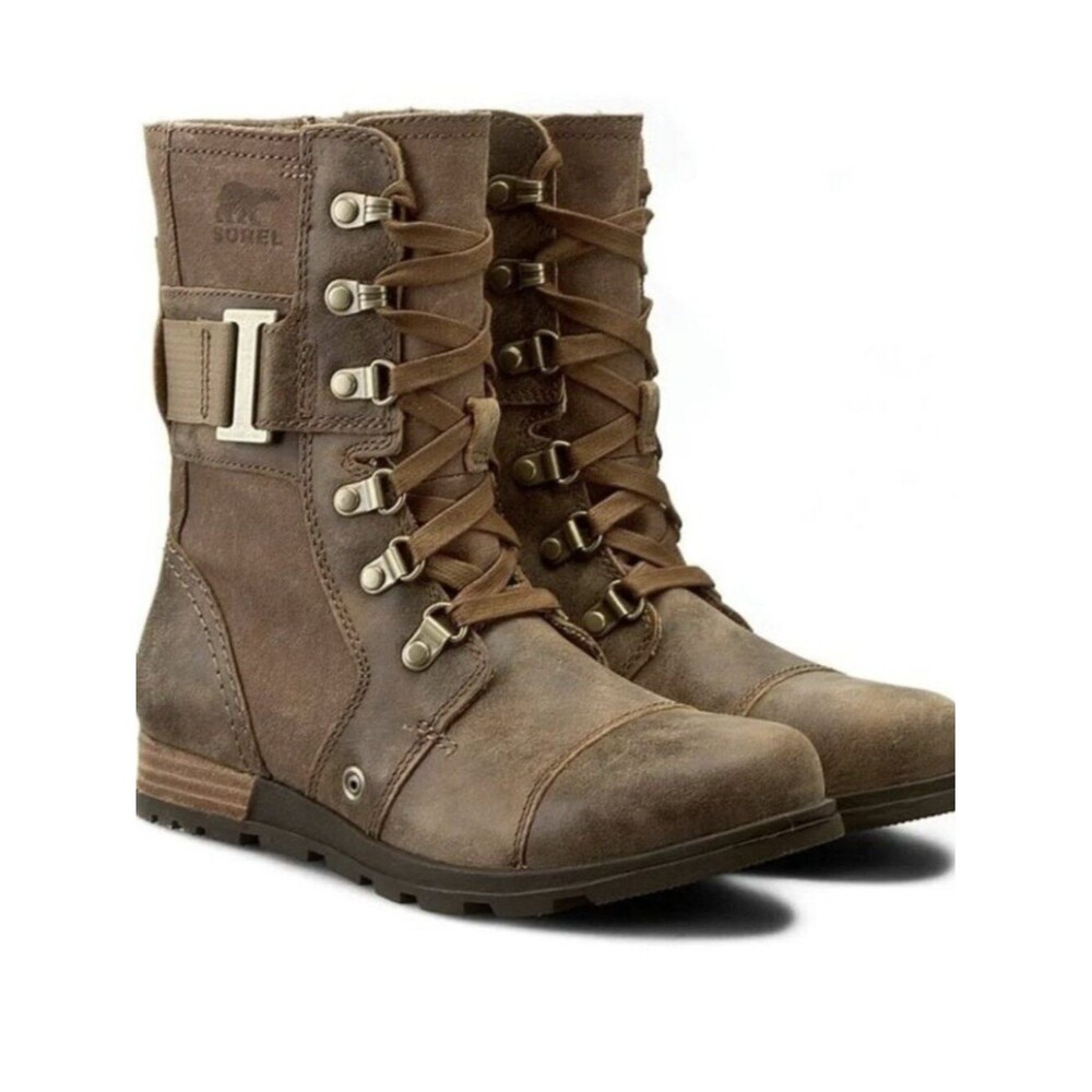 Sorel Major Carly Ankle Boot Side Zip Lace Up Women’s Size 7